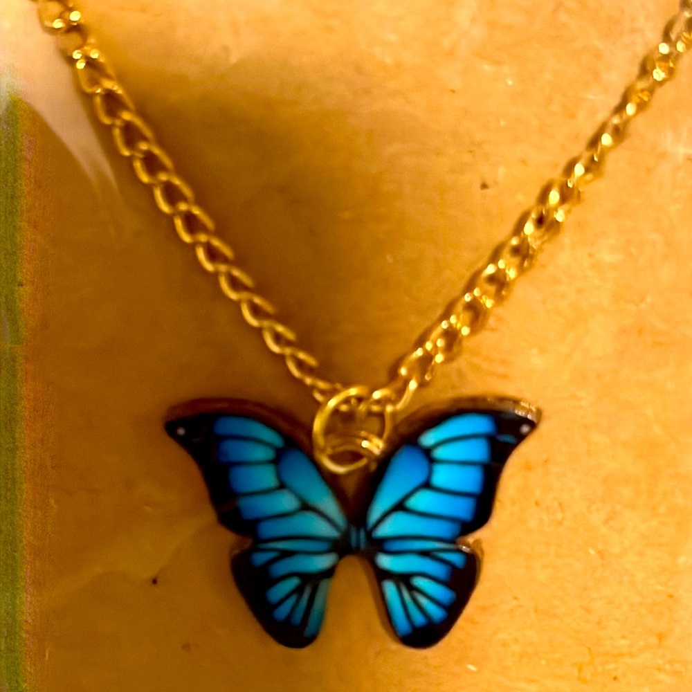 Butterfly 🦋 Necklace. Inspired by Akuma. New in package. Costume jewelry.